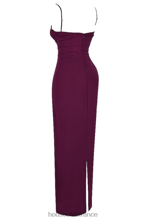 House of CB robe longue corset lani merlot N888H324 vêtements