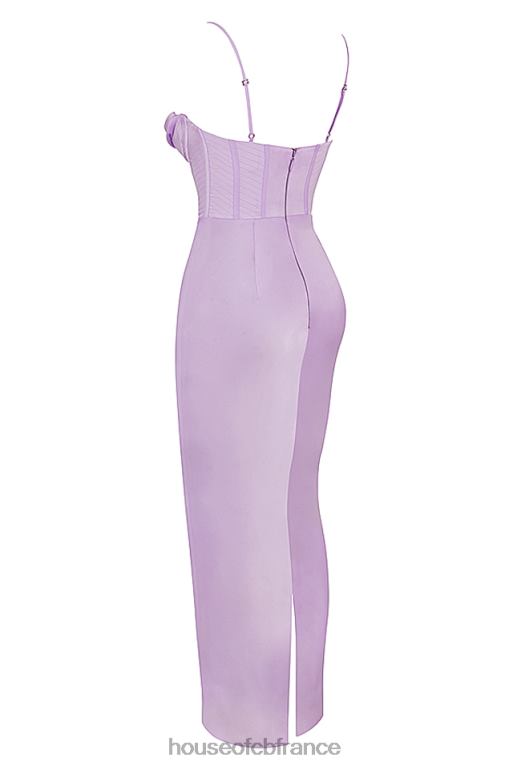 House of CB robe longue corset lavande charmaine N888H423 vêtements