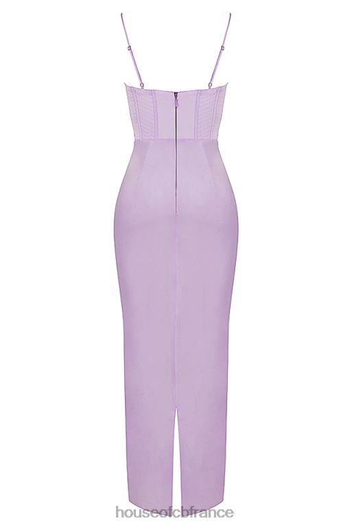House of CB robe longue corset lavande charmaine N888H423 vêtements