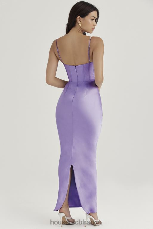 House of CB robe longue corset lavande charmaine N888H423 vêtements