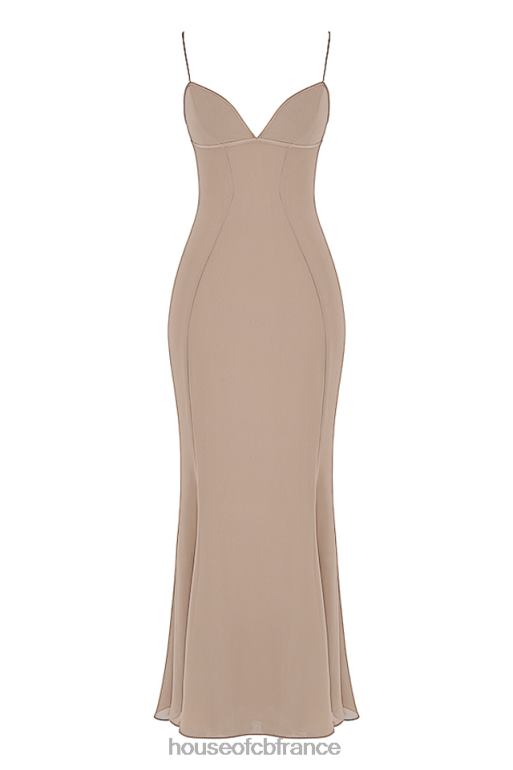House of CB robe longue corset loren latte N888H454 vêtements