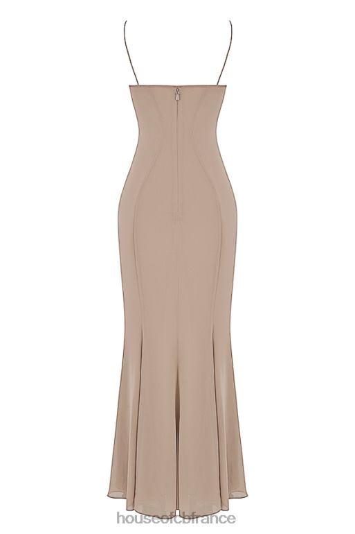House of CB robe longue corset loren latte N888H454 vêtements