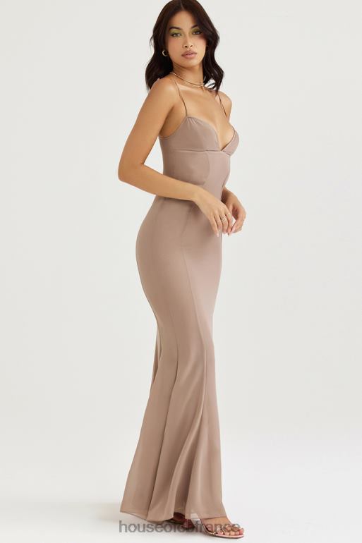 House of CB robe longue corset loren latte N888H454 vêtements