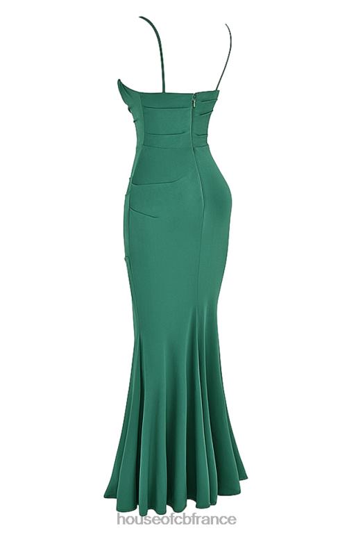 House of CB robe longue corset milena forest N888H389 vêtements