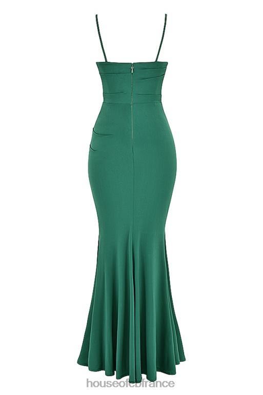 House of CB robe longue corset milena forest N888H389 vêtements