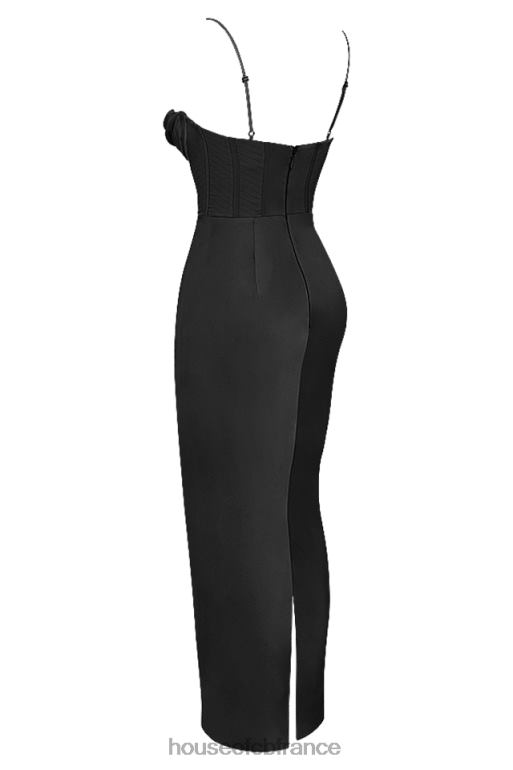 House of CB robe longue corset noire Charmaine N888H474 vêtements