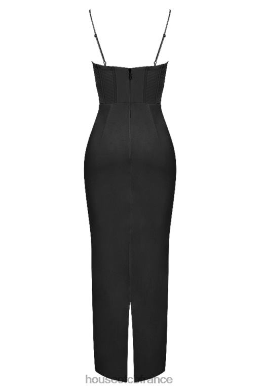 House of CB robe longue corset noire Charmaine N888H474 vêtements