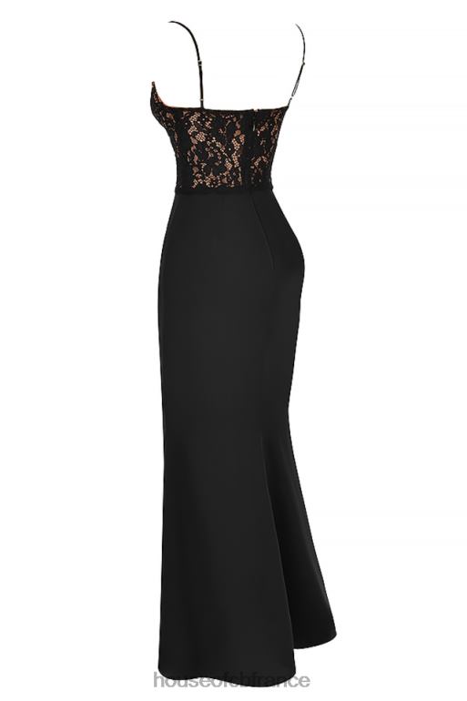 House of CB robe longue corset noire cara N888H382 vêtements