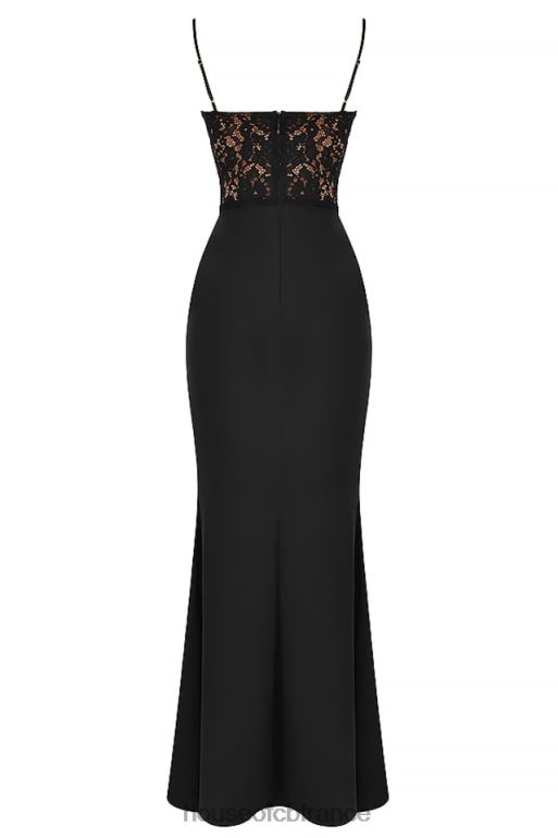 House of CB robe longue corset noire cara N888H382 vêtements