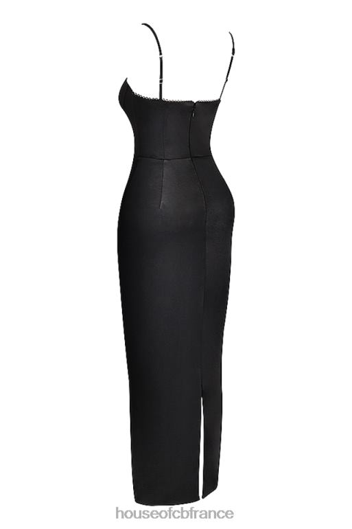 House of CB robe longue corset noire stefania N888H284 vêtements