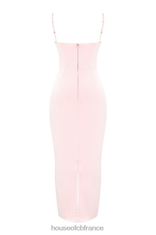 House of CB robe longue corset pêche douce Stefania N888H156 vêtements