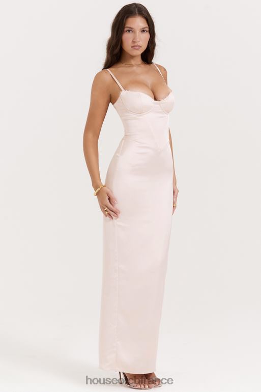 House of CB robe longue corset pêche douce Stefania N888H156 vêtements