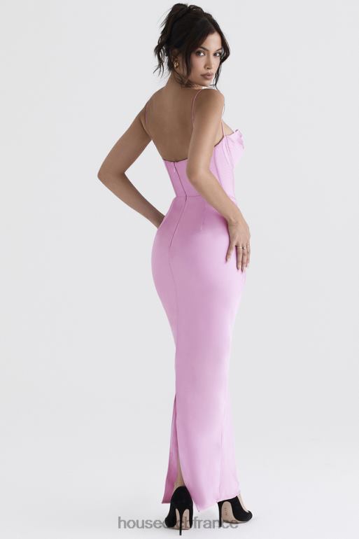House of CB robe longue corset rose Charmaine N888H379 vêtements