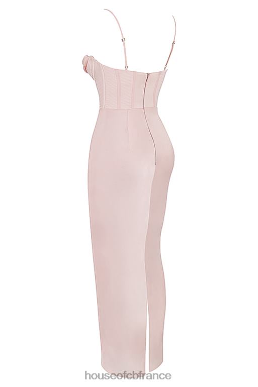 House of CB robe longue corset rose blush Charmaine N888H536 vêtements