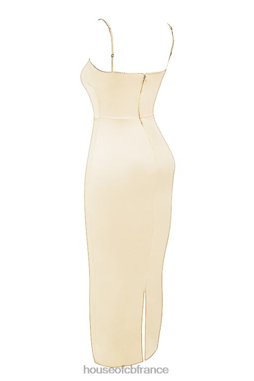 House of CB robe longue crème vintage costanza N888H250 vêtements