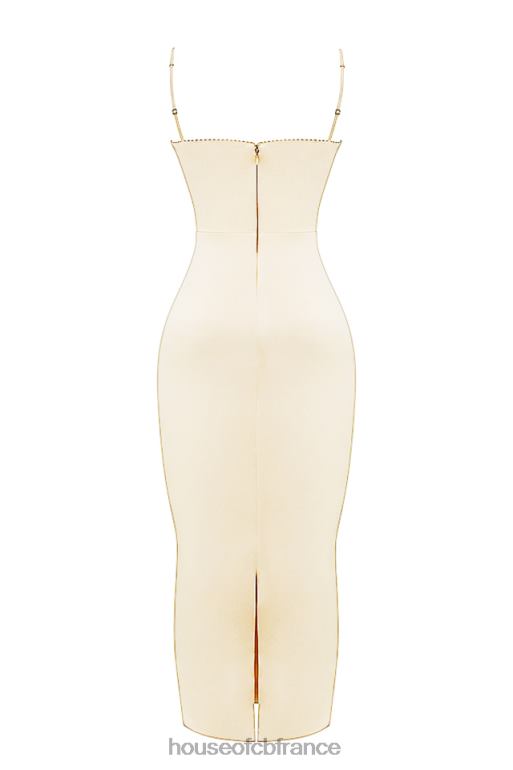 House of CB robe longue crème vintage costanza N888H250 vêtements