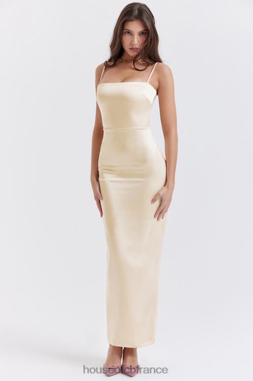 House of CB robe longue crème vintage costanza N888H250 vêtements