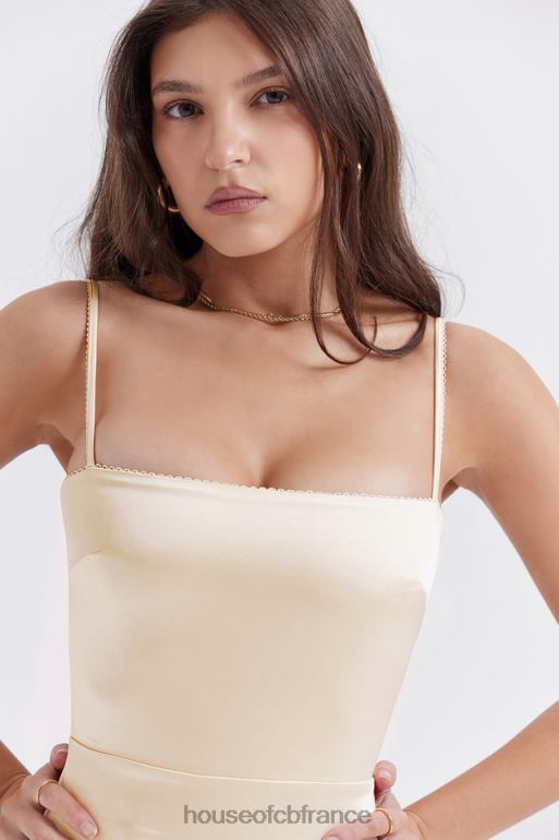 House of CB robe longue crème vintage costanza N888H250 vêtements