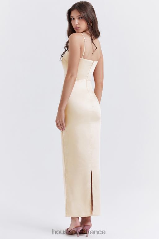 House of CB robe longue crème vintage costanza N888H250 vêtements