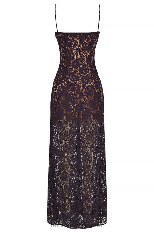 House of CB robe longue en dentelle Malia Night Shade N888H392 vêtements