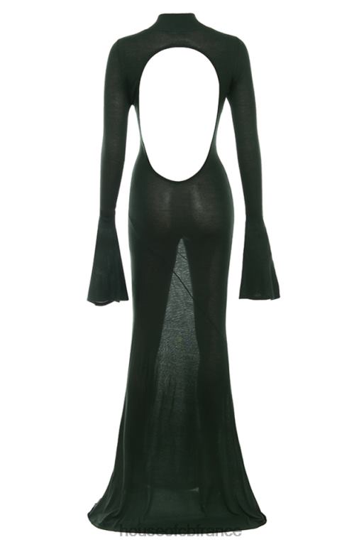 House of CB robe longue en tricot vert forêt sancha N888H114 vêtements