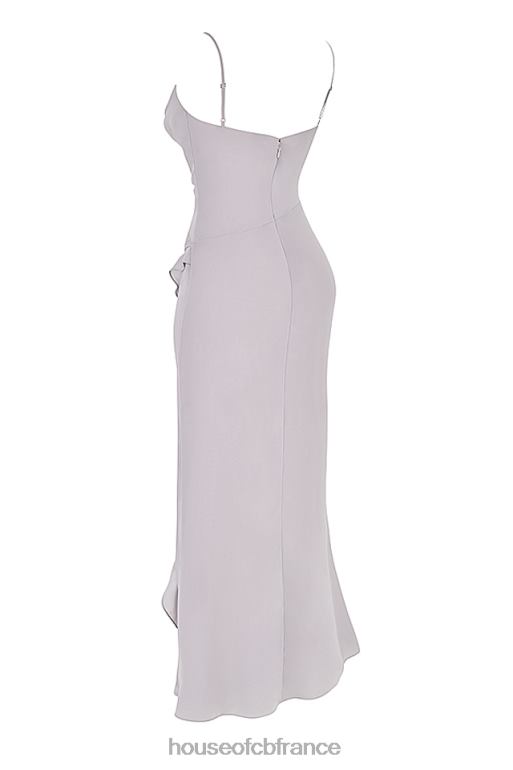 House of CB robe longue flottante grise alexandria N888H412 vêtements