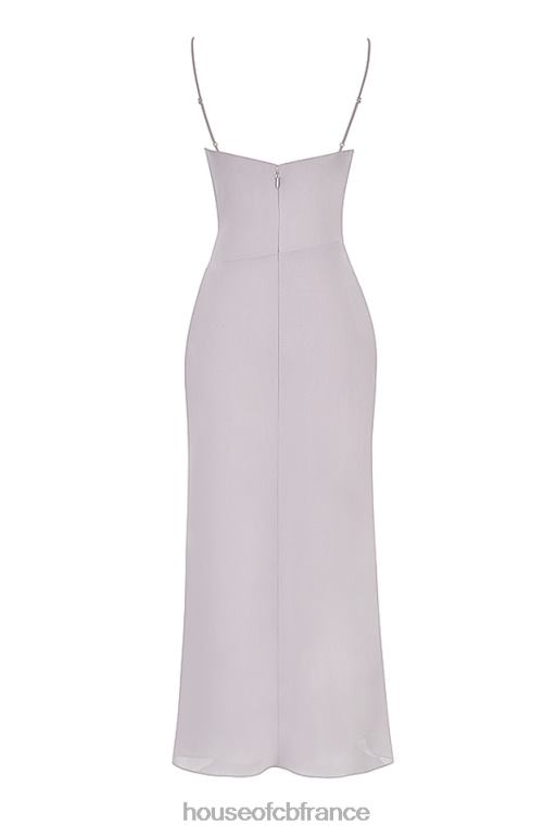 House of CB robe longue flottante grise alexandria N888H412 vêtements
