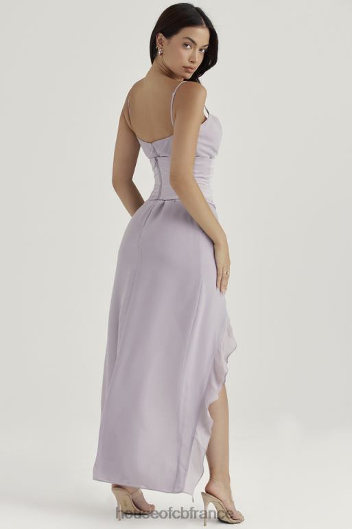 House of CB robe longue flottante grise alexandria N888H412 vêtements