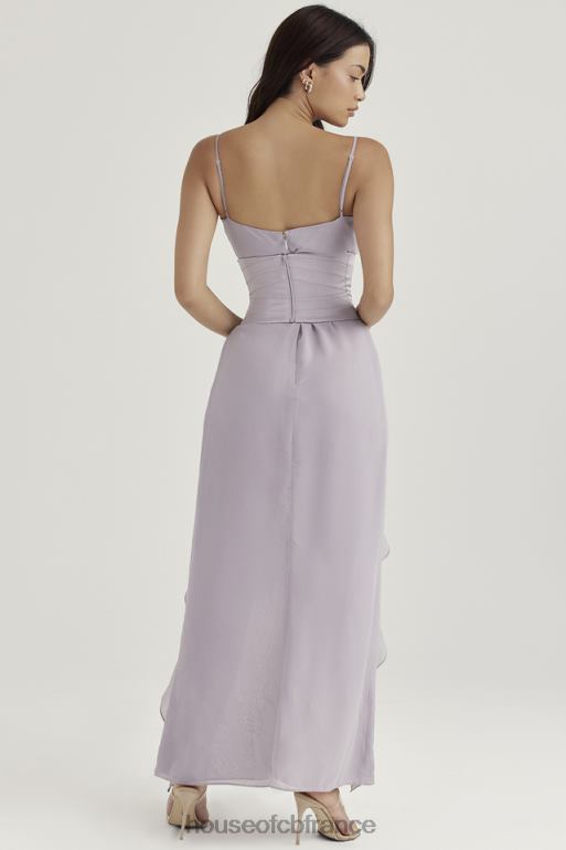 House of CB robe longue flottante grise alexandria N888H412 vêtements