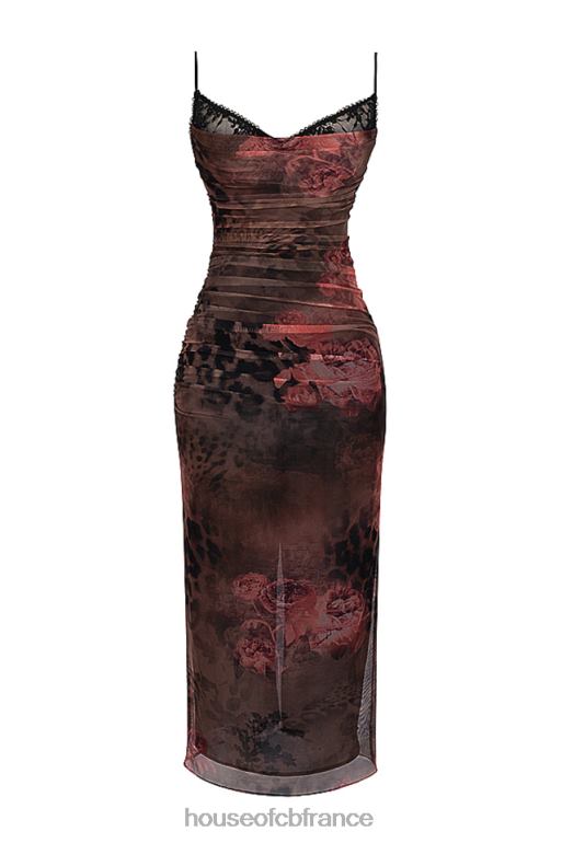 House of CB robe longue imprimée nalini N888H294 vêtements