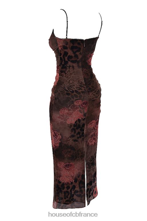 House of CB robe longue imprimée nalini N888H294 vêtements