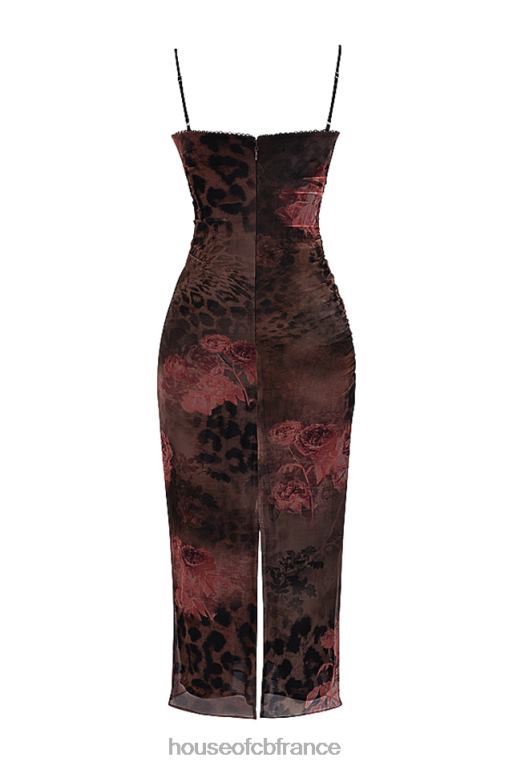House of CB robe longue imprimée nalini N888H294 vêtements