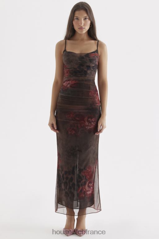 House of CB robe longue imprimée nalini N888H294 vêtements