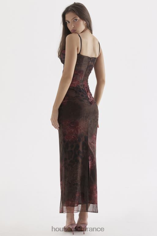 House of CB robe longue imprimée nalini N888H294 vêtements
