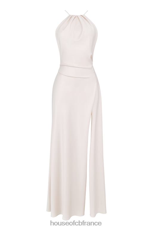 House of CB robe longue ivoire fendue sur la cuisse zanab N888H335 vêtements