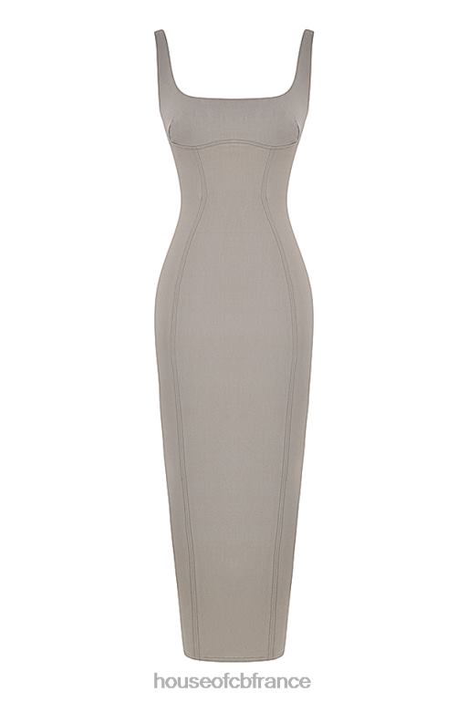 House of CB robe longue moulante rea smoke N888H371 vêtements