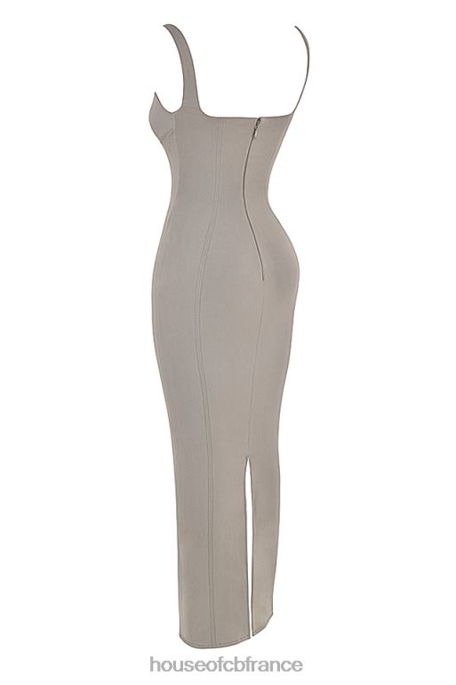 House of CB robe longue moulante rea smoke N888H371 vêtements