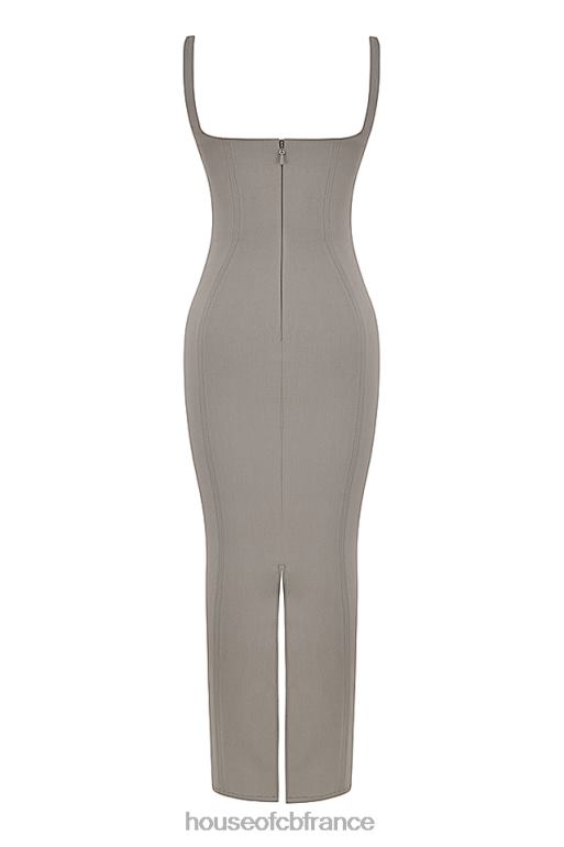 House of CB robe longue moulante rea smoke N888H371 vêtements