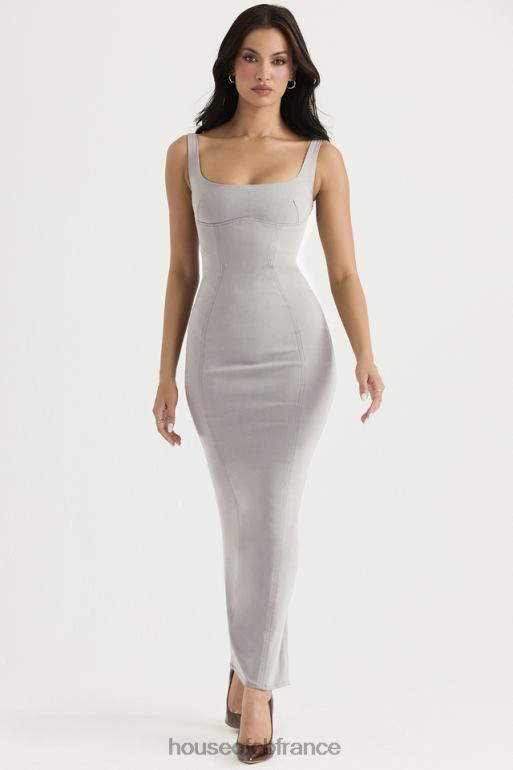 House of CB robe longue moulante rea smoke N888H371 vêtements