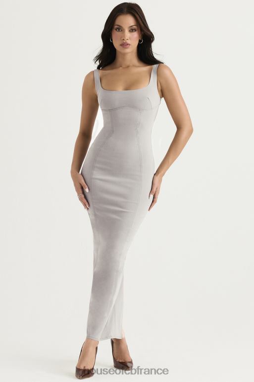 House of CB robe longue moulante rea smoke N888H371 vêtements