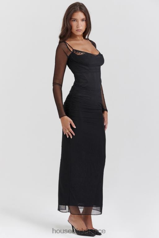 House of CB robe longue noire Katarina N888H147 vêtements