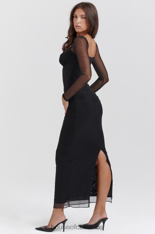 House of CB robe longue noire Katarina N888H147 vêtements