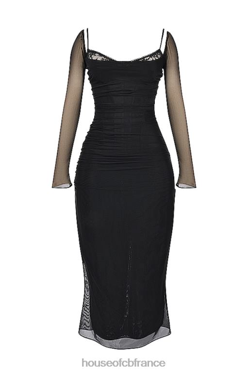 House of CB robe longue noire Katarina N888H147 vêtements