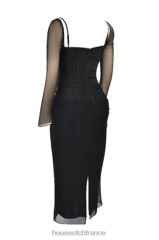 House of CB robe longue noire Katarina N888H147 vêtements