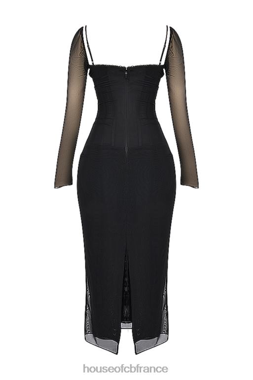 House of CB robe longue noire Katarina N888H147 vêtements
