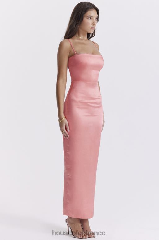House of CB robe longue pêche brillante costanza N888H202 vêtements