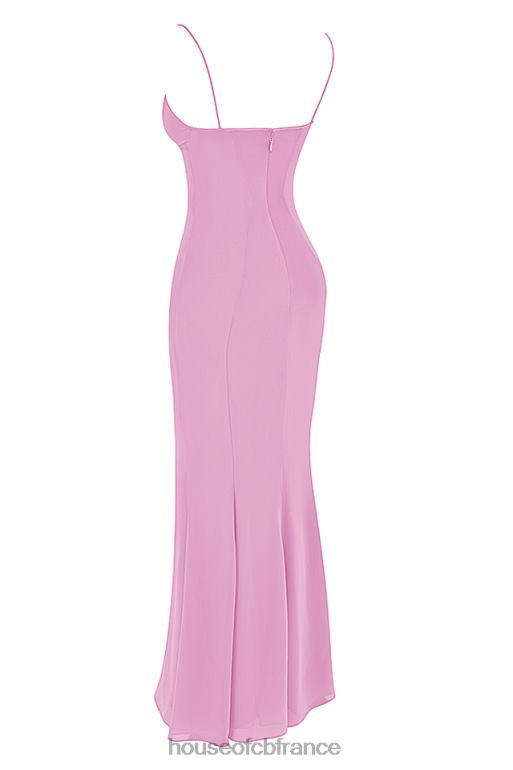 House of CB robe longue rose loren N888H393 vêtements