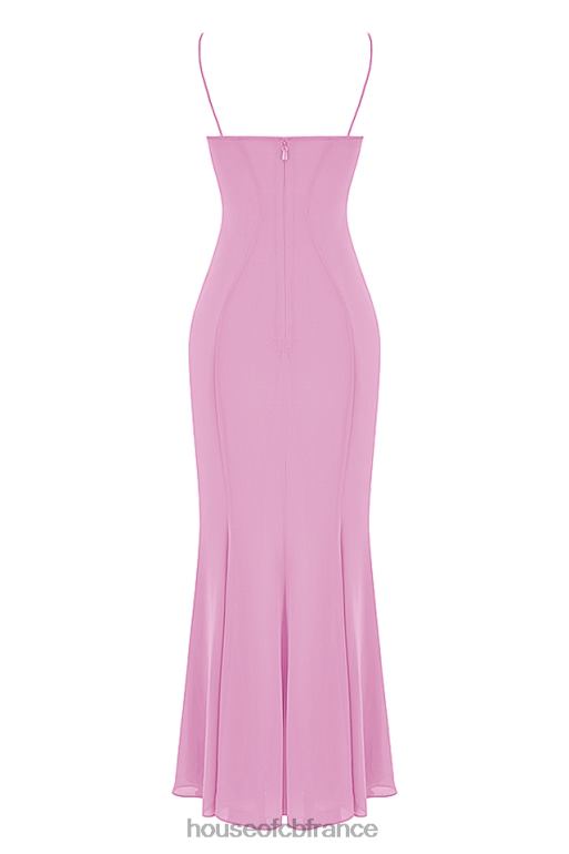 House of CB robe longue rose loren N888H393 vêtements