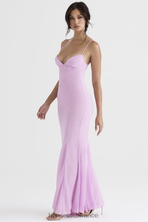 House of CB robe longue rose loren N888H393 vêtements