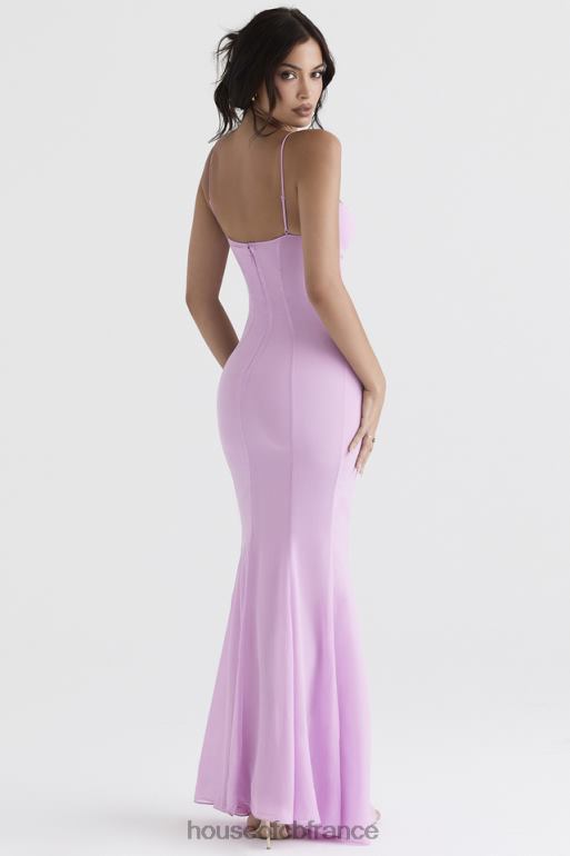 House of CB robe longue rose loren N888H393 vêtements